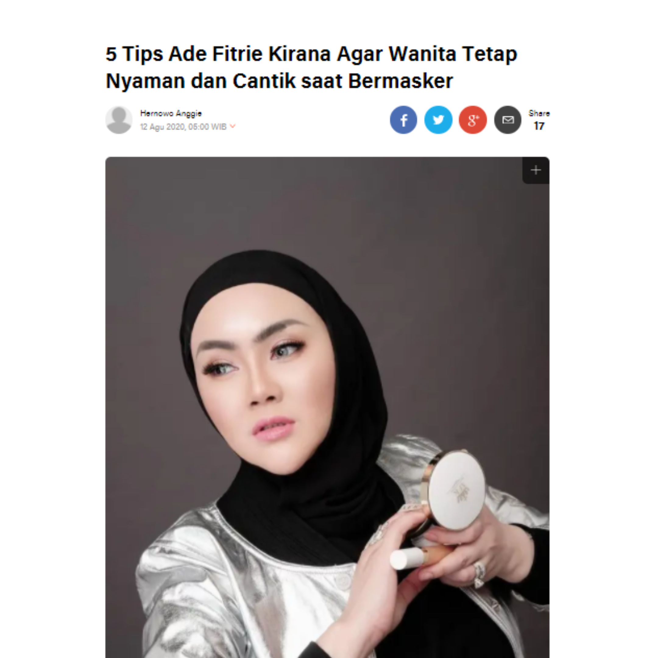 FEATURED 5 Tips Ade Fitrie Kirana Agar Wanita Tetap ...